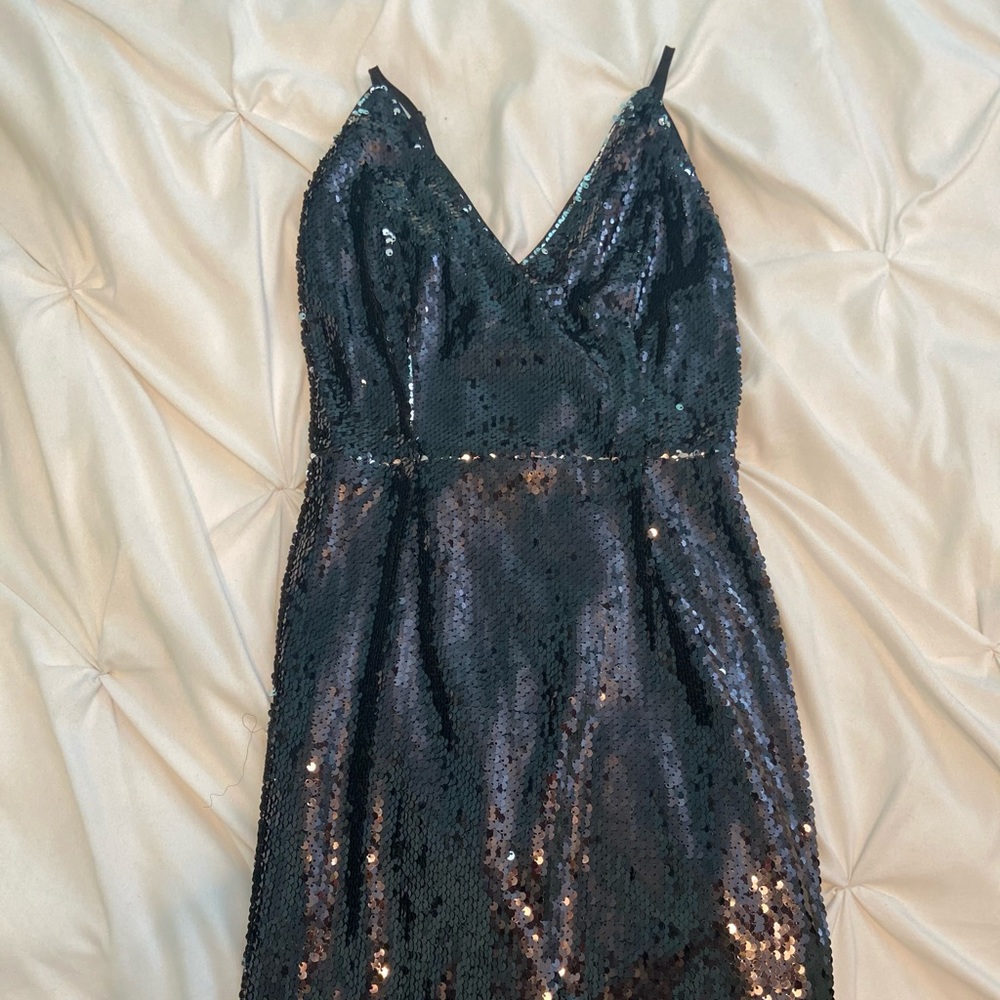 Black shimmer dress